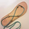 Sandale Dodoladi et cordage bleu ciel